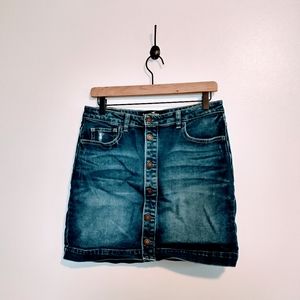 Hollister Blue Denim Skirt